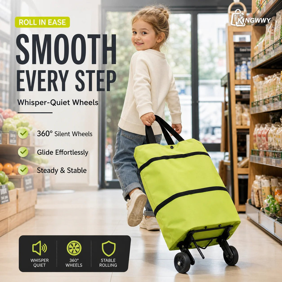 🔥🛍️Foldable 2-in-1 Shopping Bag