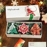 Christmas tree + snowflake + gingerbread man