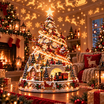 🌟Last day Promotion 🔥-🎄Christmas Village Lightscape Tree for Magical Holiday Decor 🏡