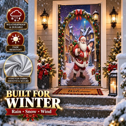 🔥 Last Day 50% OFF✨-Magical Christmas Door Cover & Holiday Party Banner 🎄