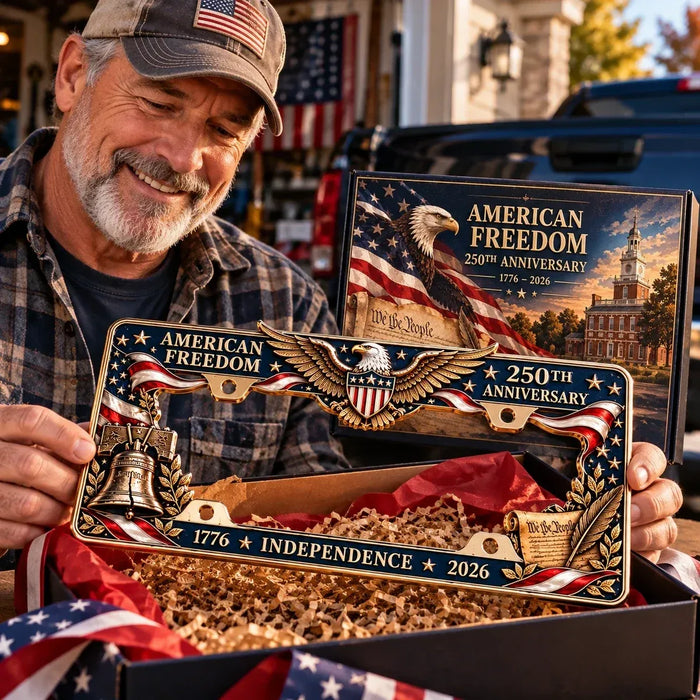 America 250 commemorative frame presented as a gift