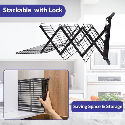 ⏰Last day Promotion 🔥-✨ Foldable Cooling Rack Makes Baking Easier and Kitchens Tidier 🍪
