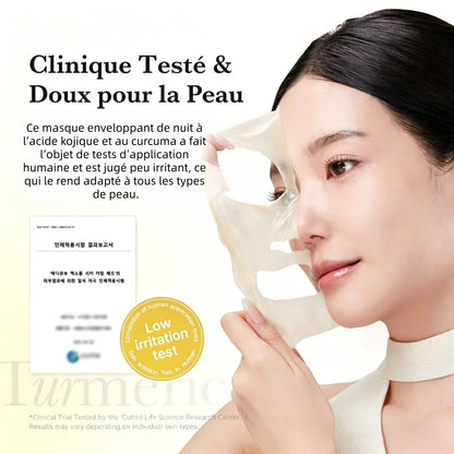 Masque de Nuit en Wrap à l’Acide Kojique et Curcuma