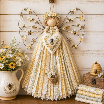 ⏰Last day Promotion 🔥-✨ DIY Angel Fabric Hanging Kit for Peaceful Crafting & Beautiful Home Decor 🪽