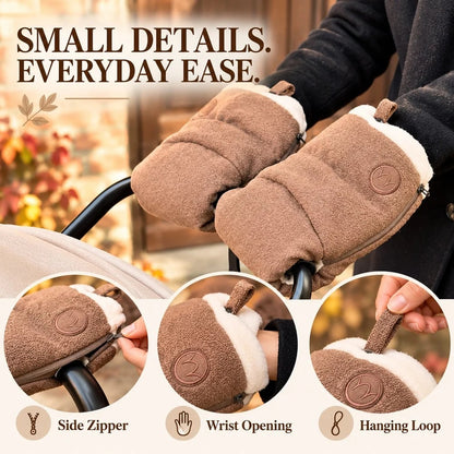 🧤 Last Day 50% OFF✨-❄️ Cozy Stroller Handlebar Mitts for Warm Winter Walks 👶