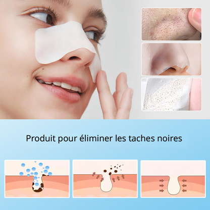 Bandes pour éliminer les points noirs – Patchs nettoyants pour un nettoyage en profondeur des pores