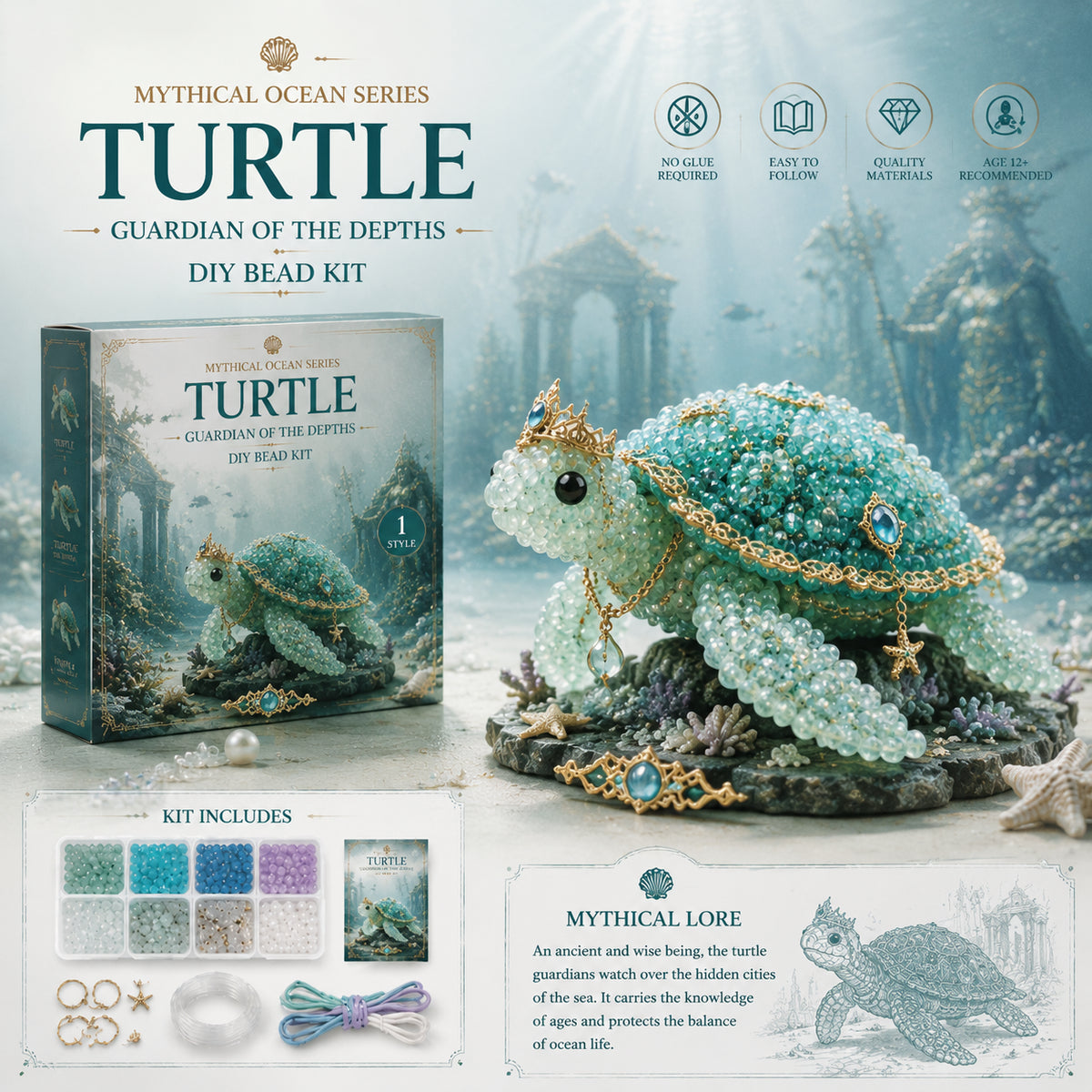 ⏰Last day Promotion 🔥-🌊 Mythical Ocean DIY Bead Kit