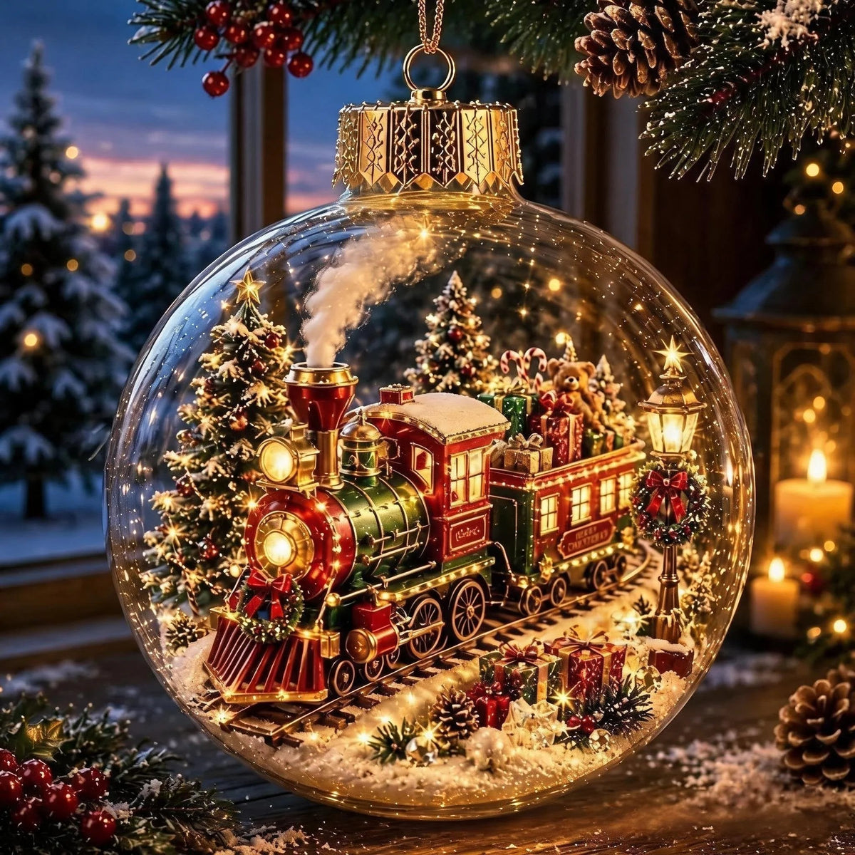 🎄 Last Day 50% OFF✨-🎅Light-Up Christmas Story Ornament for Magical Mini Holiday Scene Decor ✨