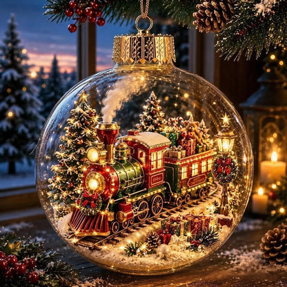 🎄 Last Day 50% OFF✨-🎅Light-Up Christmas Story Ornament for Magical Mini Holiday Scene Decor ✨