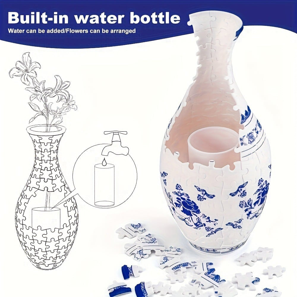⏰Last day Promotion 🔥-🎁 New 3D Puzzle Vase – Build, Create & Display Your Own Unique Decor ✨