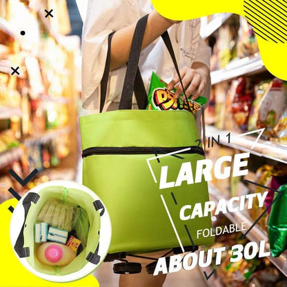 🔥🛍️Foldable 2-in-1 Shopping Bag