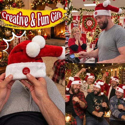 🎄Last day Promotion 🔥-🎅Animated Naughty Santa Hat for Funny Christmas Party Fun & Holiday Laughs 😂