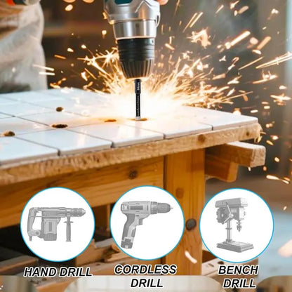 ⏰Last day Promotion 🔥-🔧 6PCS Diamond Drill Bit Set for Clean & Precise Tile, Glass & Granite Drilling 💎