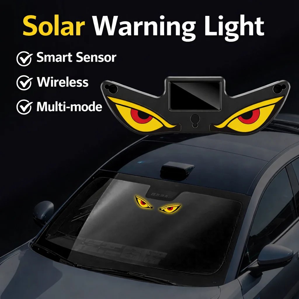 ⏰Last day Promotion -🔥Solar Demon Eye LED Car Window Light