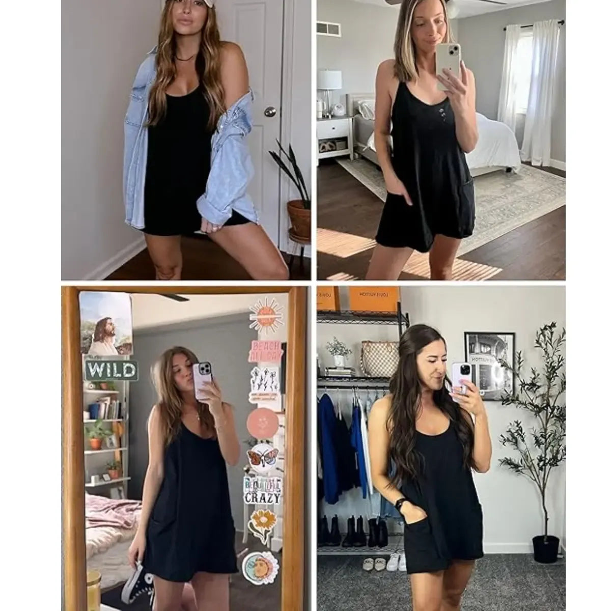 ⏰Last day Promotion 🔥-🔥 Women's Summer Tennis Dress with Built-In Shorts, Pockets & V-Neck Comfort ✨