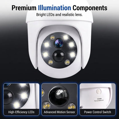 ✨ Last day Promotion ⏰Solar-Powered Simulated Surveillance Camera Street Light