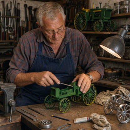 🔥 Last Day 50% OFF✨-🌾 Earl's Handmade Tractor Wind Spinner for Charming Garden Decor 🚜✨