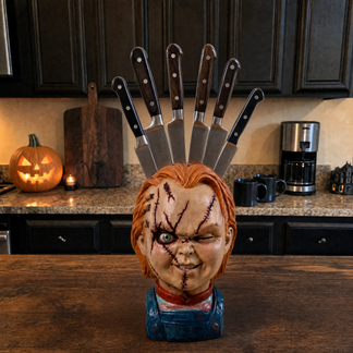 🎃 Horror Knife Block — A Creepy Kitchen Upgrade For Halloween Lovers🔪