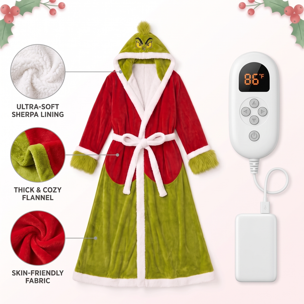 🥶 The Heated Robe That Keeps You Cozy from Head to Toe! 🔥