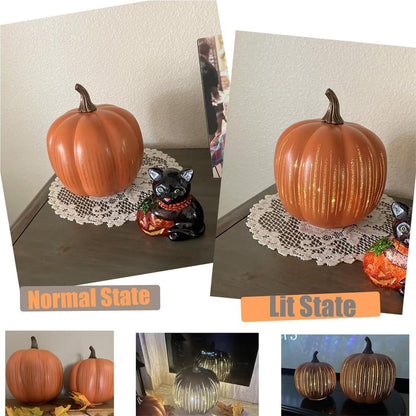 🌙Last day Promotion 🔥-🎃Illuminated Starry Night Glass Pumpkins for Magical Fall & Halloween Home Decor ✨🌙