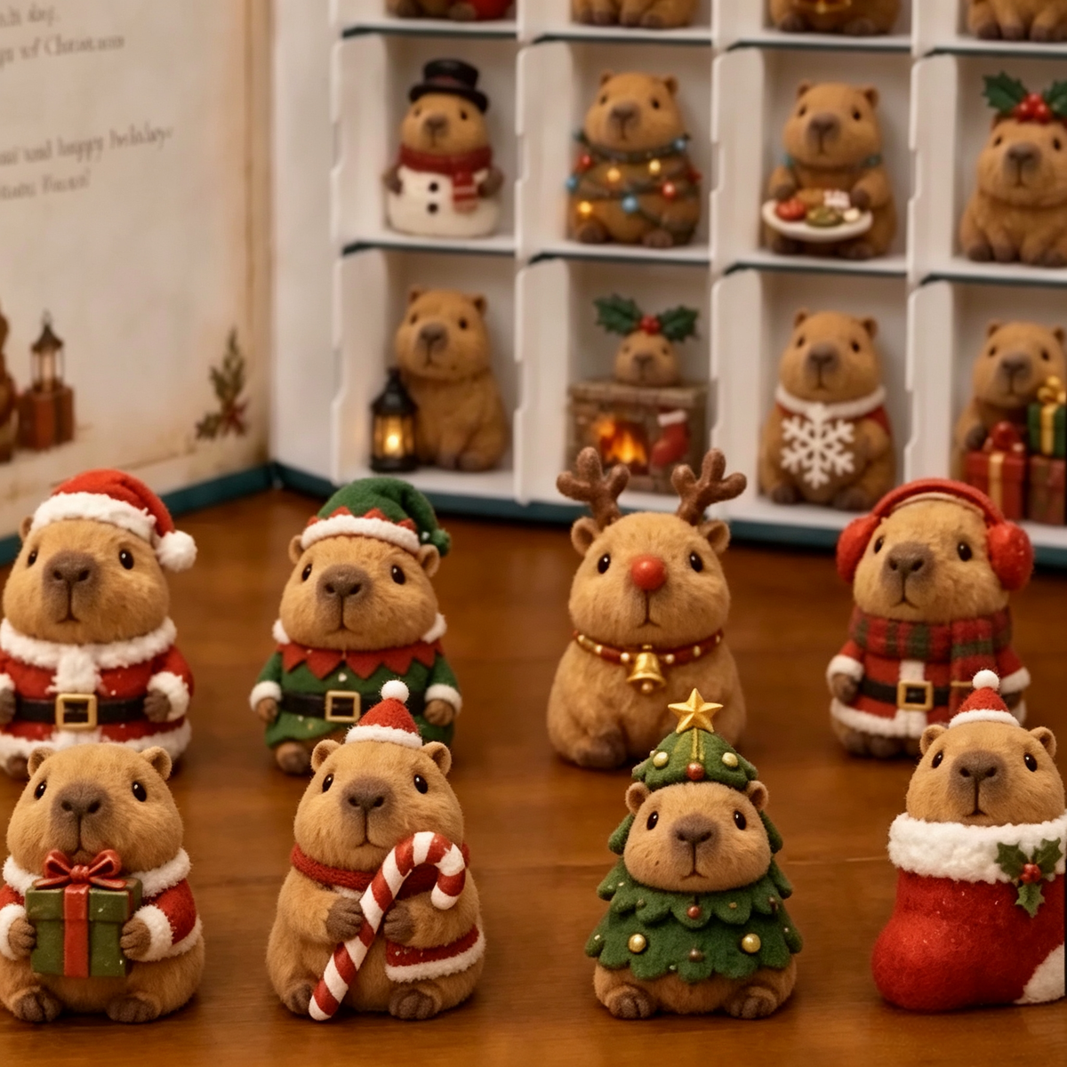 🎄 Last Day 50% OFF🎁-🦫Capybara Christmas Advent Calendar 2026 with 24 Cute Charm Surprises for Festive Holiday Fun ✨