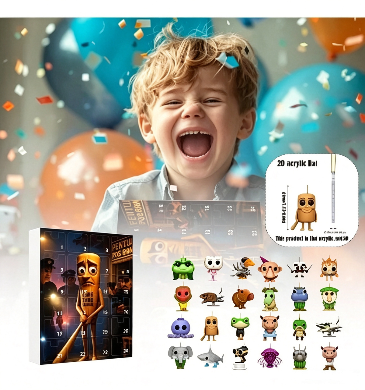 ⏰Last day Promotion 🔥-🎁 24-Day Brainrot Advent Calendar for Daily Surprises ✨