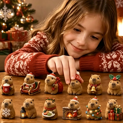 🎄 Last Day 50% OFF🎁-🦫Capybara Christmas Advent Calendar 2026 with 24 Cute Charm Surprises for Festive Holiday Fun ✨