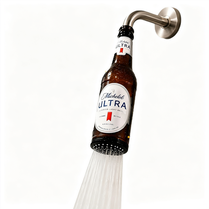🚿Last Day 50% OFF✨-🍺Beer Bottle Shower Head for Fun, Unique Bathroom Decor & Refreshing Showers 🚿✨