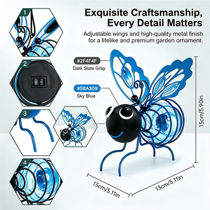 🎁Last day Promotion 🔥-🐝Outdoor Hanging Solar Bee Light for Charming Garden Glow & Whimsical Yard Decor ✨