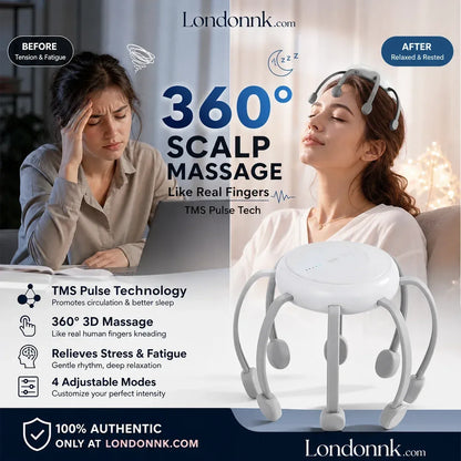 🐙 50% OFF! Octopus Head Massager 💆‍♂️ Relax & Unwind Anytime, Anywhere!
