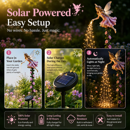 🔥 Last Day 50% OFF✨-🧚✨Fairy Sprinkling Magic Dust Garden Light