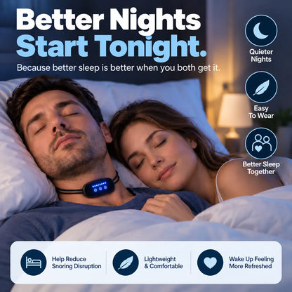 😴 Wearable Anti-Snoring Neck Device – Better Sleep for Both of You 🌙