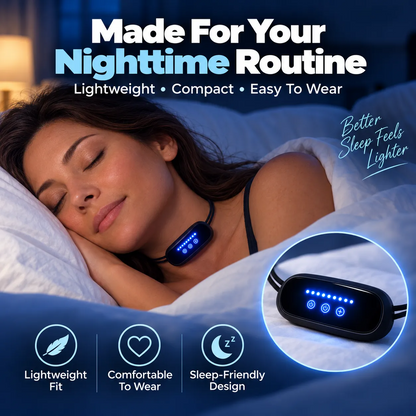 😴 Wearable Anti-Snoring Neck Device – Better Sleep for Both of You 🌙