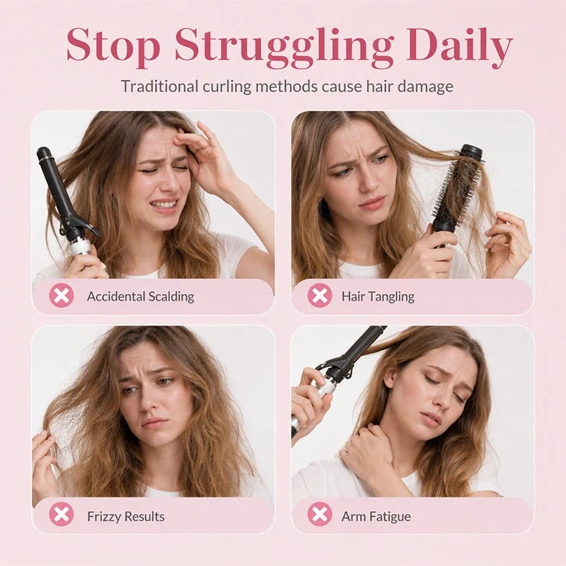 🔥 LAST DAY 50% OFF! ⏳ Auto-Rotating Hair Curling Wand ✨