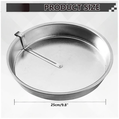 ✨ Stainless Steel Cake Pan with 360° Rotating Release Cutter