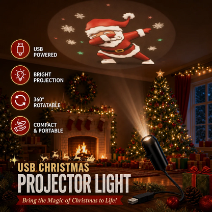 ✨ HD Holiday Projector Light – Christmas, Halloween & Faith Themes