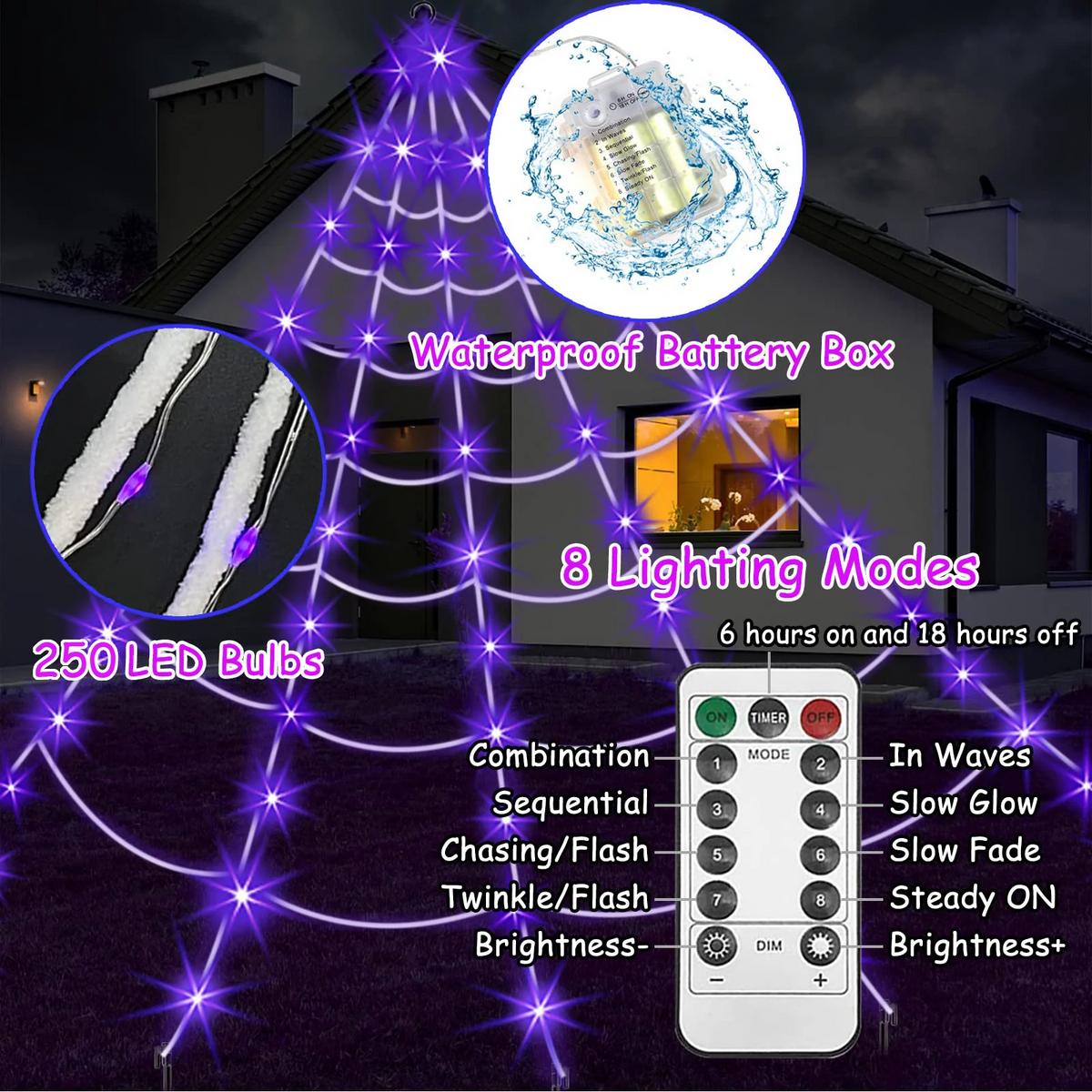 🕷️ Halloween Light-Up Spider – Sound-Activated Moving & Crawling Spider