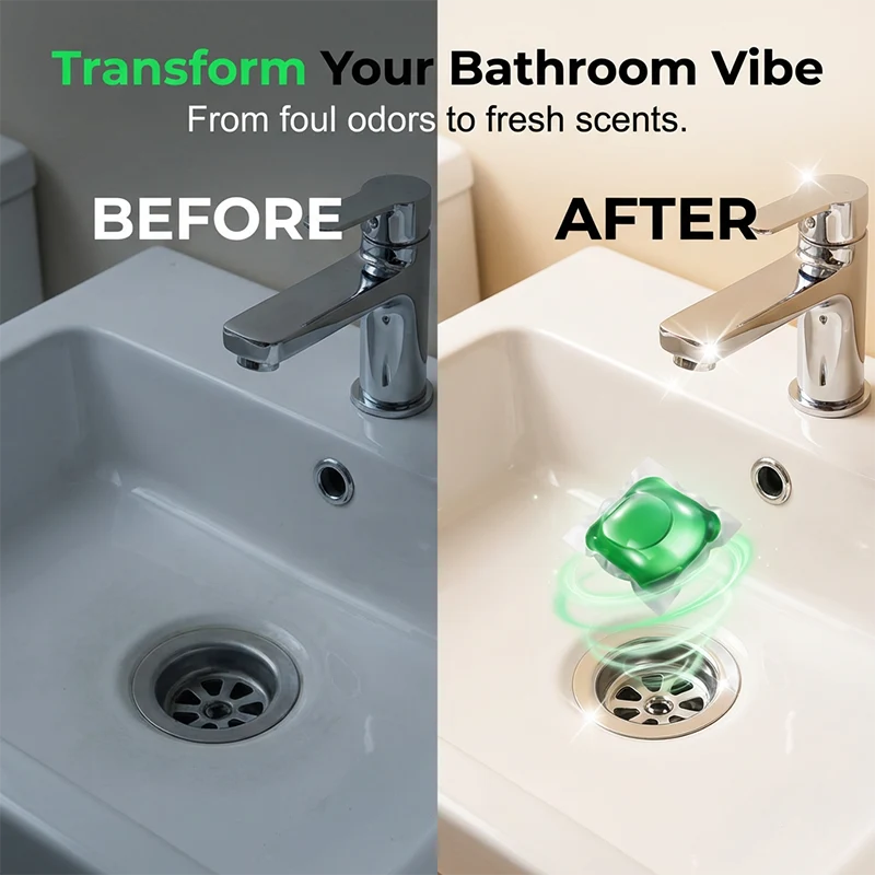 🚿✨ Drain Deodorizer Pods – Eliminate Odors & Keep Drains Fresh
