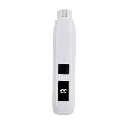 🐾 Electric Pet Nail Grinder with LED Power Display – Quiet Nail Trimmer for Dogs & Cats