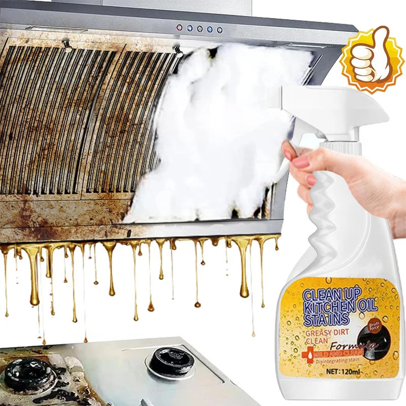 🧼 Heavy-Duty Kitchen Degreaser Foam Spray – Fast-Acting Grease & Oil Stain Remover