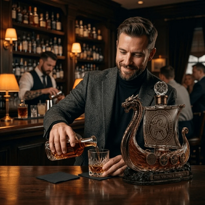 🐉 The Viking's Honour — 💎 Crystal Whiskey Decanter