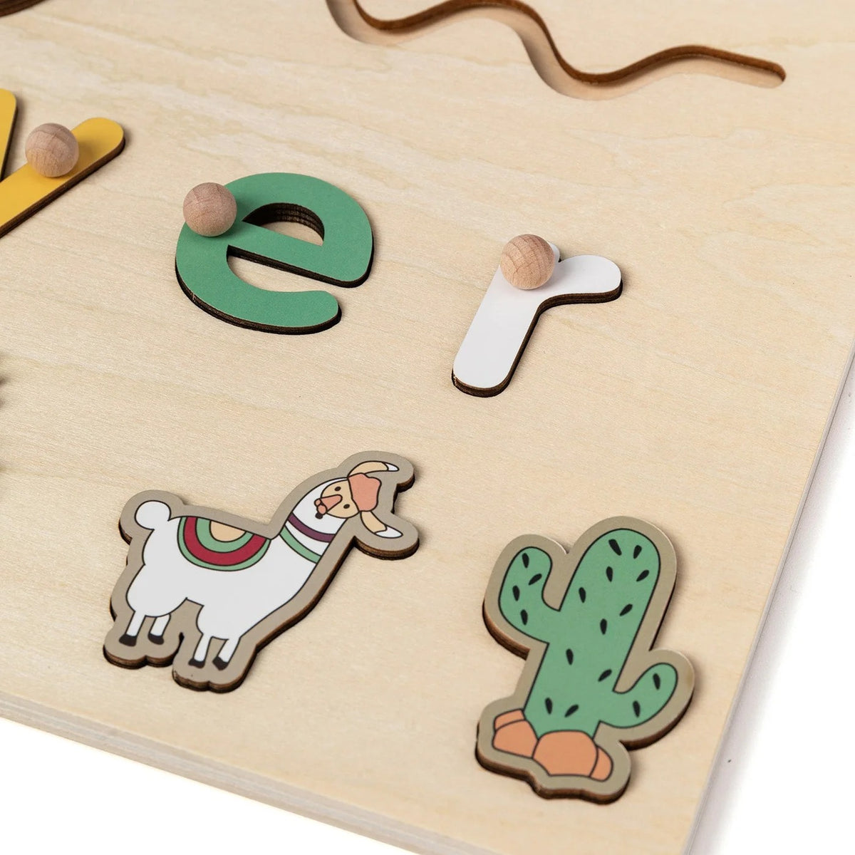 🧩Wooden Name Puzzle for Toddlers✨