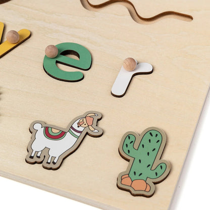 🧩Wooden Name Puzzle for Toddlers✨