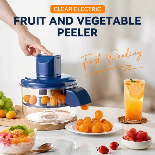 🔥 Hot Sale: 50% OFF! Transparent Electric Fruit & Vegetable Peeler 🍎🥕 ⏳ Limited Time!