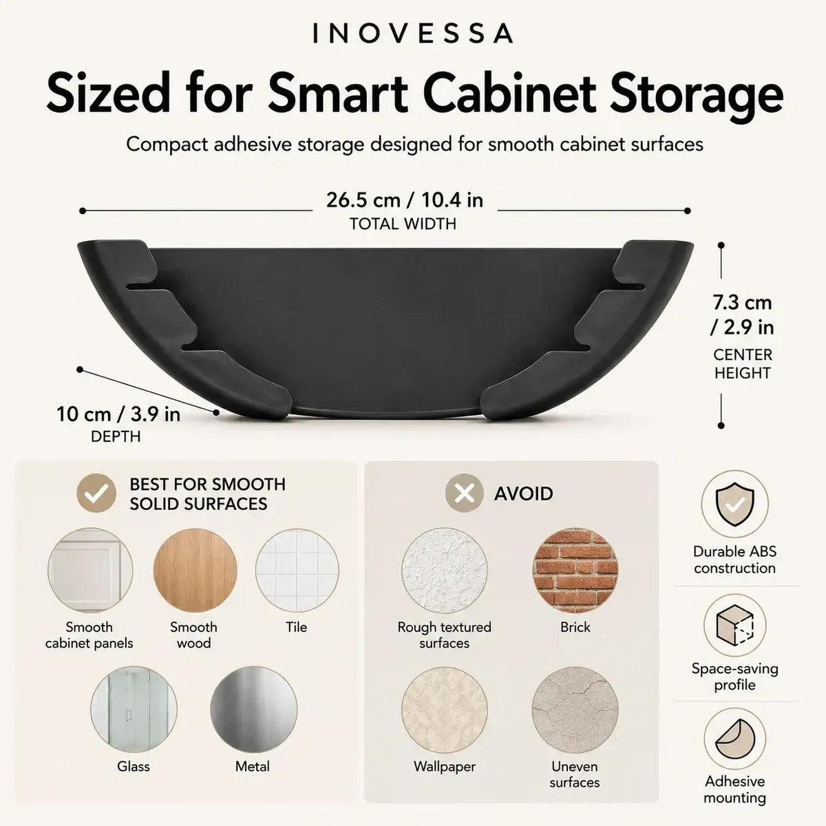 🍳 Adhesive Pot Lid Holders – No-Drill Cabinet Organizer