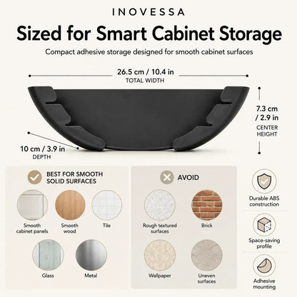🍳 Adhesive Pot Lid Holders – No-Drill Cabinet Organizer