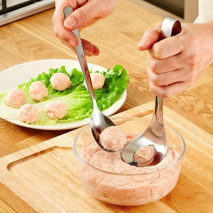🥩✨ Stainless Steel Meatball Maker – Quick & Easy Meatball Shaping Tool