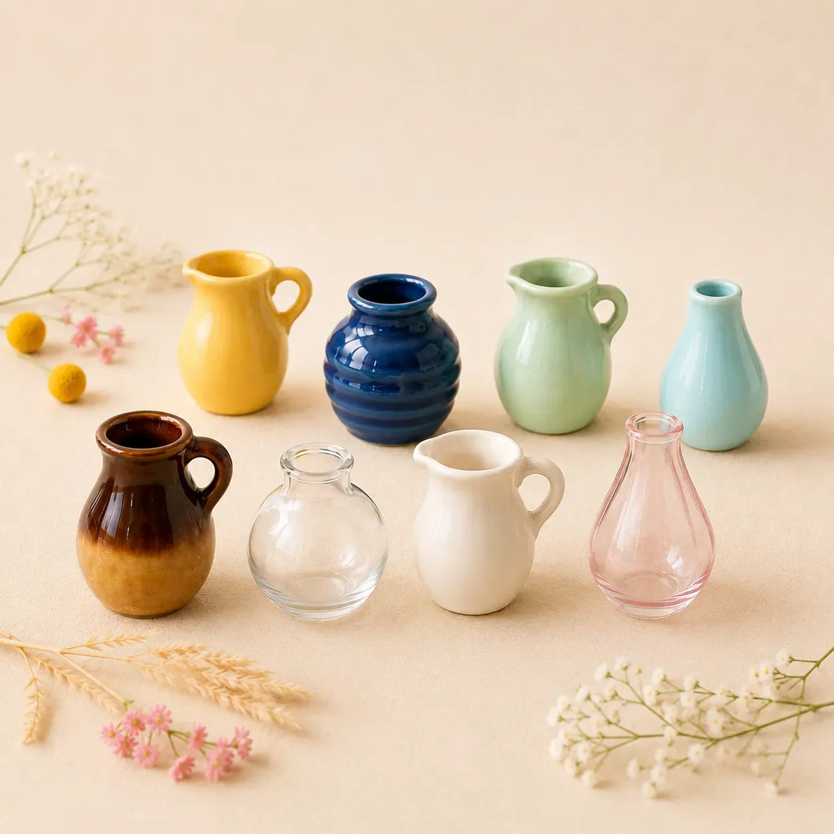 🌸 Roselle Mini Ceramic Magnetic Vases ✨