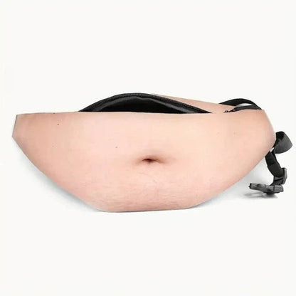 😂 Funny Belly Fanny Pack – Realistic 3D Dad Bod Waist Bag