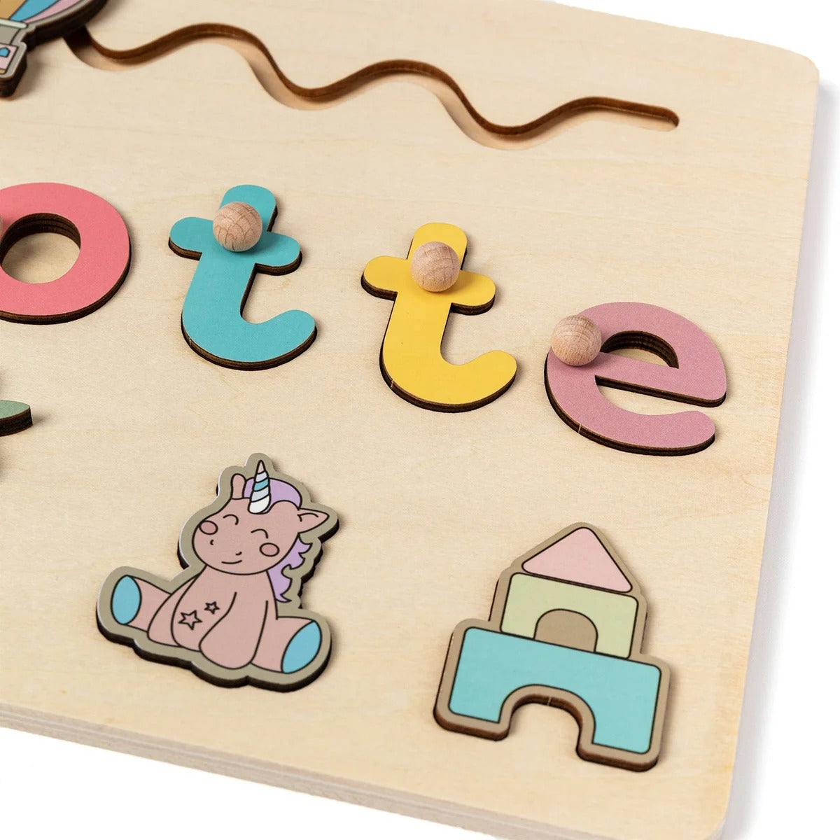 🧩Wooden Name Puzzle for Toddlers✨